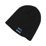 Bluetooth 5.0 Wireless Call Music Warm Knitted Hat (Black)