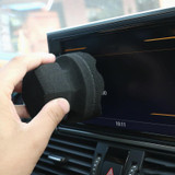 Hand-Grabbing Waves High Density Car Tire Wax Sponge Leather Wax Sponge, Specification: Small
