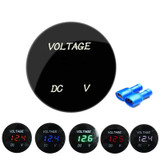 DC12-24V Automotive Battery DC Digital Display Voltage Meter Modified Measuring Instrument(Red Light)