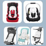 Baby Stroller Seat Cushion Safety Seat Protector Cushion, Color: White