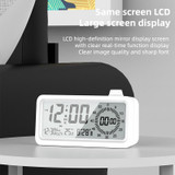 Visual Timer Alarm Clock Dual Display LCD Time Reminder(White)