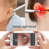 W2 WiFi Smart Visual Ear Pick Cleaning Kit Ear Wax Removal Tool with LED Light(Green)