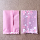 100pcs /Pack 5.5x8.5cm Baking Packaging Frosted Machine Sealed Bags Cherry Blossom Pattern Cookie Bags