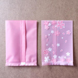 100pcs /Pack 7x10cm Baking Packaging Frosted Machine Sealed Bags Cherry Blossom Pattern Cookie Bags