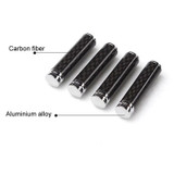 4pcs/set Carbon Fiber Door Interior Deadbolt Trim Cover