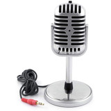 Plastic Classic Style 3.5mm Standing Microphone