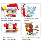 10089C Christmas Elk Christmas Theme Building Blocks Small Particles Puzzle Toy