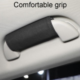 1pair Car Door Handle Decorative Anti-Scratch Cover Car Slippery Leather Inner Door Handle Protective Cover(Brown)