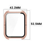 For OPPO Watch 4 Pro PC + Tempered Film Integrated Watch Protective Case(Transparent White)