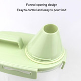 2.5L Pet Food Storage Bucket 4 Snap Dog Food Moisture Proof Sealed Storage Tank(Matcha Green)