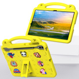 For Samsung Galaxy Tab S8+ 12.4 X800/X806 Handle Kickstand Children EVA Shockproof Tablet Case(Yellow)