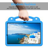 For Samsung Galaxy S7 FE 12.4 T730 / T736 Handle Kickstand Children EVA Shockproof Tablet Case(Sky Blue)