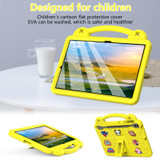 For Samsung Galaxy S7 FE 12.4 T730 / T736 Handle Kickstand Children EVA Shockproof Tablet Case(Yellow)