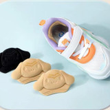 1pair Heel Pads Shoes Sticker for Children Anti Abrasion Heel Drop Prevention, Spec: Black 3mm