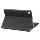 For Samsung Galaxy Tab A9+ Square Cap Bluetooth Keyboard Leather Case with Pen Slot(Black)