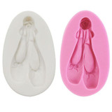 Matte Ballet Shoes Shaping Mold Jewelry Pendant Epoxy Silicone Mold(Pink)