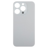 For iPhone 15 Pro Easy Replacement Big Camera Hole Glass Back Battery Cover(Titanium)