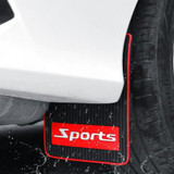 2pcs Car Tire Mud Flap Modification Plastic Anti-Splash Mud Flap, Style: Large Blank
