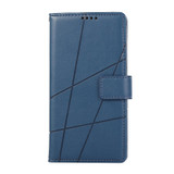 For Xiaomi 13 Pro PU Genuine Leather Texture Embossed Line Phone Case(Blue)