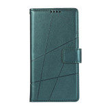 For Xiaomi 13 Pro PU Genuine Leather Texture Embossed Line Phone Case(Green)