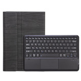 For Microsoft Surface Pro 9 SF129-A Tree Texture Touchpad Bluetooth Keyboard Leather Tablet Case(Black)