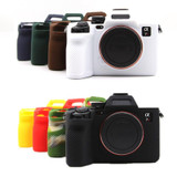 For Sony A7RV Mirrorless Camera Protective Silicone Case, Color: Yellow