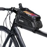 WILD MAN XT5 1.2L EVA Hard Shell Bike Front Beam Bag Touch Screen Phone Waterproof Bag(Solar Pattern)