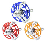 Ice Fishing Raft Reel Fly Reel Without Base All Metal Hollow Fishing Tackle, Spec: 65mm Red