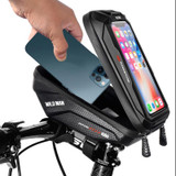 WILD MAN X1 1L EVA Hard Shell Bicycle Phone Touch Screen Handlebar Bag Waterproof Cycling Bag(Black)