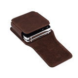 Skin Feel Leather Texture Waist Hanging Phone Case(Coffee)