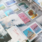 50pcs /Pack Handbook Stickers Small Fresh Stickers DIY Diary Material, Style: Voice of The Sea