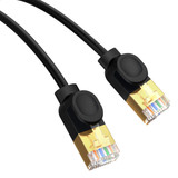 Baseus PCWL-A105 High Speed CAT7 10Gigabit Ethernet Slender Cable, Length:3m(Black)