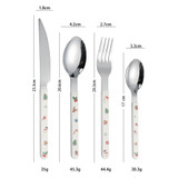 Christmas Cartoon Cutlery Cute Clip Handle Tableware, Style: Small Spoon