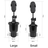 Car Centre Navigation Mobile Phone Holder 360 Rotating Water Cup Holder, Size: Large