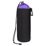SLR Camera Lens Bag Micro Single Lens Bag Lens Inner Bile Bag Waterproof Protective Case Plus Velvet Thickening, Diameter: 10cm, Height: 25cm(Purple)