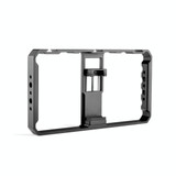 YELANGU  PC06 YLG0909A Vlogging Live Broadcast Smartphone Metal Cage Video Rig Filmmaking Recording Handle Stabilizer Bracket for iPhone, Galaxy, Huawei, Xiaomi, HTC, LG, Google, and Other Smartphones(Black)