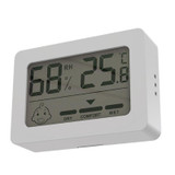 Household Indoor Mini Smiley Electronic Temperature And Humidity Meter With Stand(White)