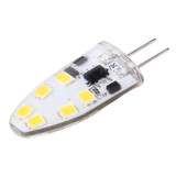 G4 2W 180LM Corn Light Bulb, 12 LED SMD 2835 Silicone, DC 12V, Big Size: 3.9x1.4x0.9cm(Warm White)