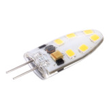 G4 2W 180LM Corn Light Bulb, 12 LED SMD 2835 Silicone, DC 12V, Big Size: 3.9x1.4x0.9cm(Warm White)