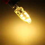 G4 2W 180LM Corn Light Bulb, 12 LED SMD 2835 Silicone, DC 12V, Big Size: 3.9x1.4x0.9cm(Warm White)