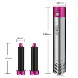5 In 1 Hot Air Comb Automatic Curling Iron Square Model Hair Styling Comb Curling And Straightening, Plug: EU Plug