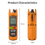 Komshine High Precision Optical Power Meter Mini Fiber Optic Light Attenuation Tester With LED, Specification: A-L/-70dBM+6DBM