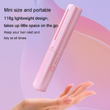 2 In 1 Portable USB Rechargeable Hair Curler Dual Usage Hair Straightening Comb(Pink)