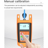 Komshine Mini Handheld Optical Power Meter Fiber Loss Measurement, Specification: KPM-25M-A/-70DBM~+6DBM