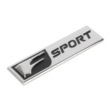 Car Type B F-SPORT Aluminum Alloy Personalized Decorative Stickers, Size:10x3x0.4cm (Silver Black)