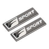 2pcs Car Type C F-SPORT Aluminum Alloy Personalized Decorative Stickers, Size:5.5x1.5x0.4cm