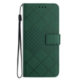 For Xiaomi 13 Pro Rhombic Grid Texture Leather Phone Case(Green)