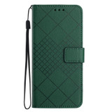 For Xiaomi Poco M5 / M4 5G Rhombic Grid Texture Leather Phone Case(Green)