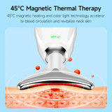 Electrical Neck Beauty Instrument Neck Massager Face Beauty Device, Style: Oval(White)