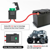 H0009 Off-road Vehicle 300W 4 in 1 Cab Switch Light Wiring Harness